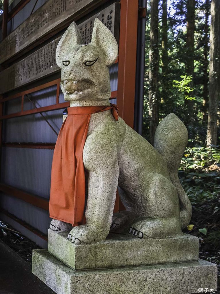 中山稲荷神社（岐阜県中津川市）　狛狐