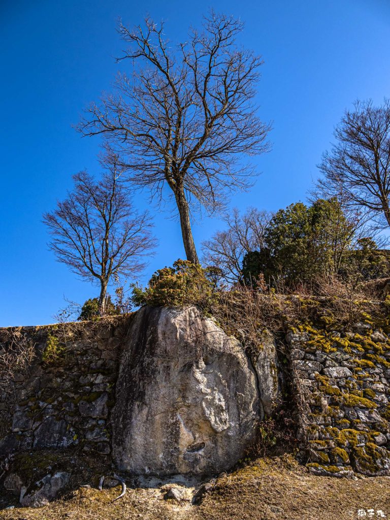 苗木城跡　巨石と石垣
