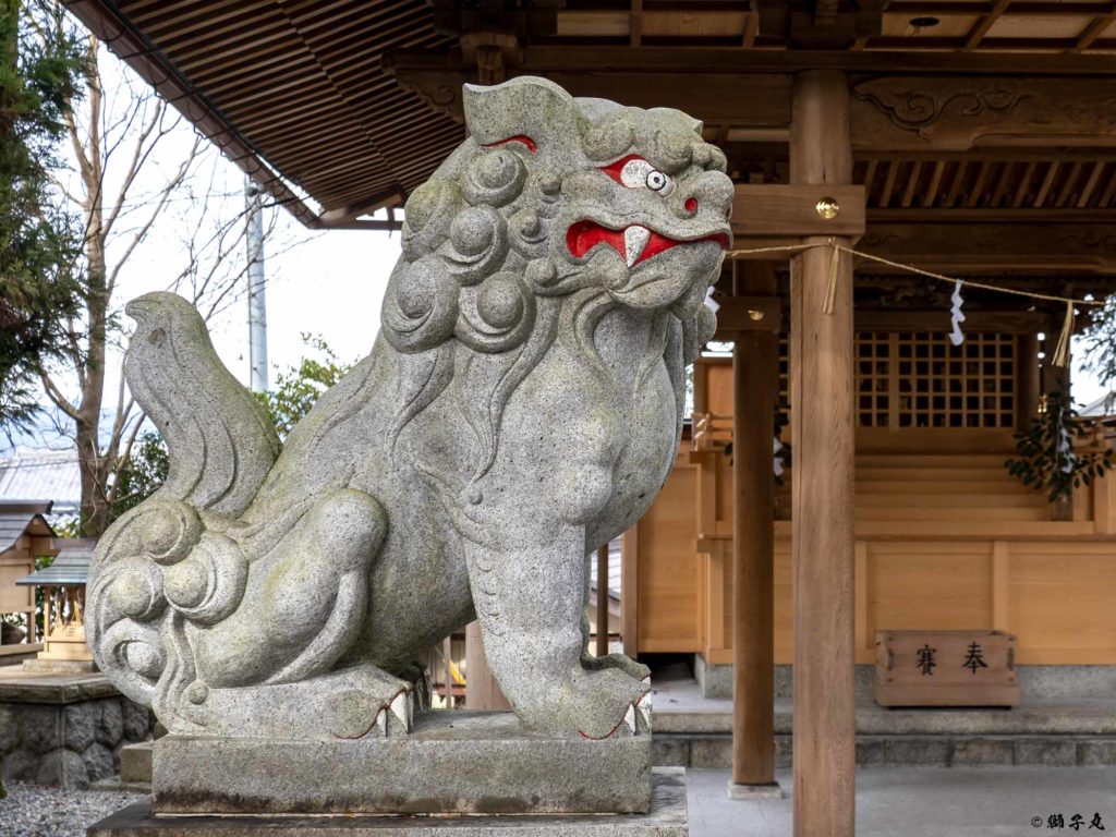 西宮神社（岐阜県中津川市）_狛犬-吽形