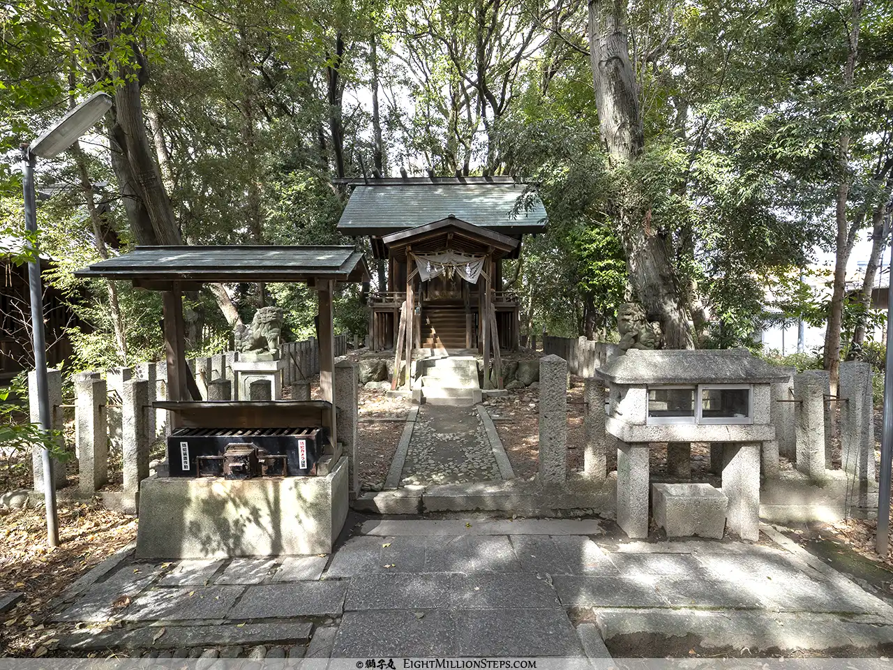 漆部神社 摂社日吉神社 社殿